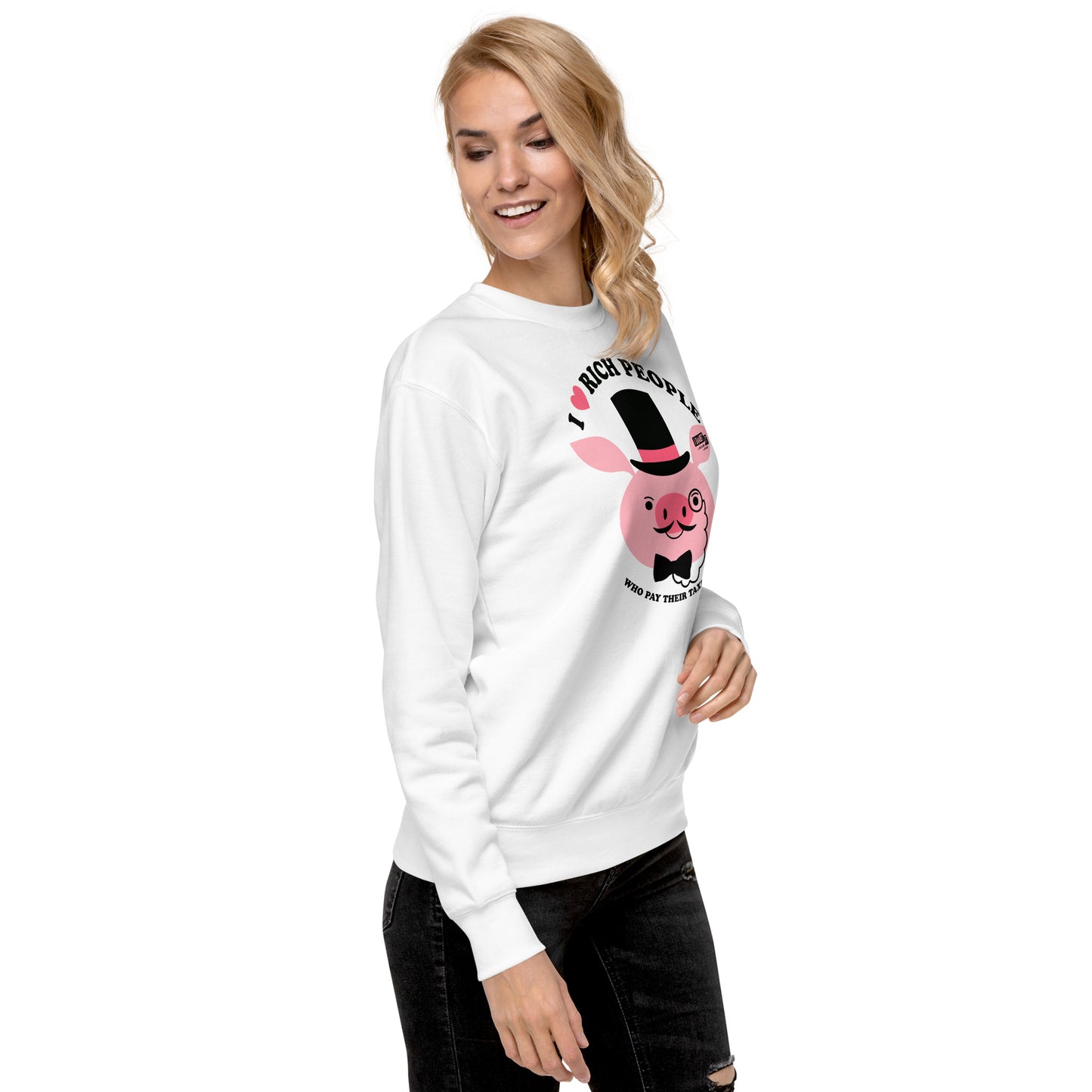 Tax The Rich! "PIG OUT" edition Unisex Premium Sweatshirt